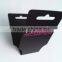 paper plastic foldover necklace card with logo cusomized