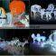 customized different size christmas decorative lamp 3d LED Horse-drawn and Santa Claus motif lights