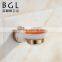 Wall mounted with bathroom zine alloy and ceramic with decorative design rose gold soap dish