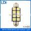 Car light source Festoon 5050 8smd 39mm auto bulbs lights