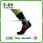 Red Three Stripes Red Well Crib Pattern Black Nylon Sport Socks