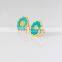 Lead and nickel free stainless steel kid earrings enamel stud earrings