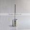 Stainless steel toilet brush with holder