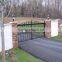 Custom height and colors steel main gate designs Electrostatic spraying