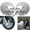 Fire Ring Brake Disc Rotors Chrome Cover W/ White LED For Honda Honda GOLDWING GL1800 01-14 03 04 F6B 2013-2015 14