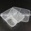 Black 3 divided microwavable safe storage plastic food containers