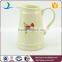 YSj0010-03 Wholesale flowee decal stoneware bathroom jug