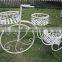 Wrought iron vintage bicycle flower stand