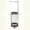 Round Rack, Standing Holder with One Hook, Bronze