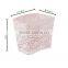 Pink Arc-shaped Metal Punched Pen Ruler Pencil Holder