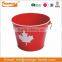 Customized Design Colorful Wooden Handle Metal Gradening Bucket