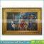 Classical Wood Frame with Golden Foil for Wall Art