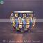 glass mosaic antique candlestick holders