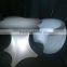 Modern classic plastic colorful lighting illuminated RGB LED chair with table