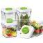food grade BPA free plastic clear food container safe food box with sealed lid