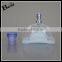 100ml  china best sale spray glass bottle perfume half round thick bottom bottle glass with silver metal pump spray