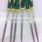 BERRYLION 5*180mm 7pcs professtional triangle steel files set with blister packing