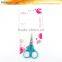 S71030TB 4-3/4" stainless steel school and student transparent blue scissor