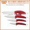 A3214 Unique Quality 4pcs Ceramic Blade Knife Set with Plastic Handle