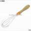 37032 stainless steel Whisk with wooden handle