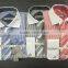 Stock USA Men Oxford Stripes Dress Shirt with Tie/Hankie/Cufflinks