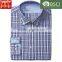 high quality embroidered check shirt brand name men dress shirts