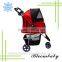 Three Wheel Pet Stroller / Cat & Dog Foldable Carrier Strolling Cart