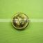 Fashion Garment accessory vintage buttons ABS eletroplating anchor button