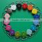 Mix 16 Colors 1" Enamel Heart Shape Metal Suspender Clips,Pacifier Holder Clip,Baby Pacifier