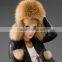 YR-434A Ladies' warm real raccoon fur funny winter hat/ ear flap hat