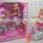 16" Induction and jumping doll,kids short hair silicone child doll with smell