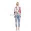 2016 latest design print women denim jacket,print safety jacket