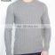 Best design long sleeve t shirt as cotton blended fabric knit sweater pullover top of unbranded wholesale mens clothing