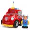 Nice design 3 channel cartoon rc car fire engine toy for sale
