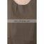 Solid Brown Sleeveless Top for girls