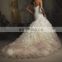 Fantastique, strapless fountaining gown Halter-Style Shimmering Wedding Gown