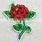 Garment Accessories beaded and sequin rose flower Patch