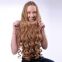 All Length 14 Inch Synthetic Tangle Free Hair Extensions Blonde Loose Weave