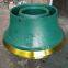 casting parts bowl liner mantle of high manganese steel suit gp500s metso nordberg cone crusher