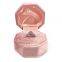 Custom Romantic Sweet Luxury Vintage Hexagon Octagon Jewelry Velvet Earrings Ring Box