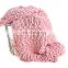 Heavy Cozy Premium Pink Chunky Handmade Knit Yarn Wool Blanket for Bedroom deco