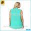 2016 China Wholesale Cheap Hot Sale Summer Lady Plus Size Sleeveless V-Neck Blouse