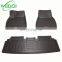All Weather 3D Floor Mats for Tesla Model S  Non Skid Floor Liners of Model S Full Set  Custom Car Carpets