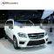 GL body kits fit for  GL-class X166 GL63 full kit 2013-2016year PP material for GL63 body kits