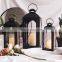 Hanging Lanterns Set Of 3 Outdoor Decorative Led Candle Lantern Black Wedding Lantern Metal For Home Decor