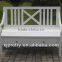 indoor 2 seats wooden KD armrest storage bench/sofa