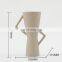 Ins Morandi Color Decoration Ceramic Home Pieces Abstract Vase With Handle