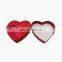 Custom color heart shaped gift box wholesale with fabric cover