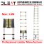 Dleat 3.8m Single Aluminum Telescopic Ladder With EN131