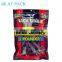 Resealable biltong beef jerky packaging bag with hanger hole